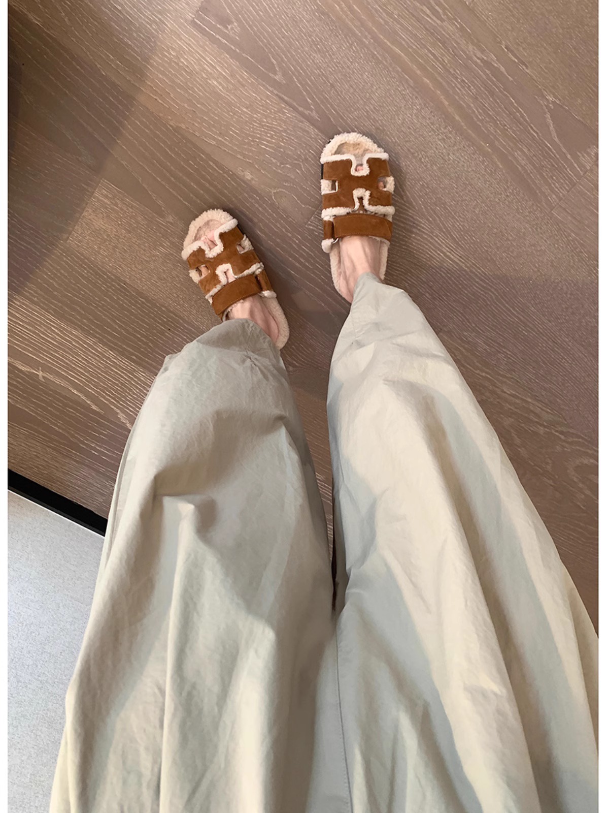 Women's High Waist Harem Pants Cotton Cropped Casual Pants - Style 3d3395
